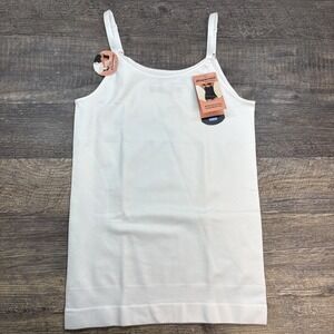 Shapermint Size XL Essentials All Day Every Day Scoop Neck Cami White Shapewear